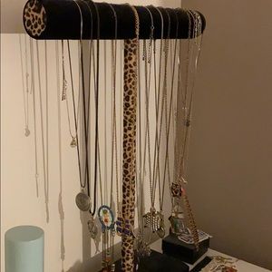 Cheetah jewelry stand